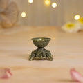 brass tortoise diya set 