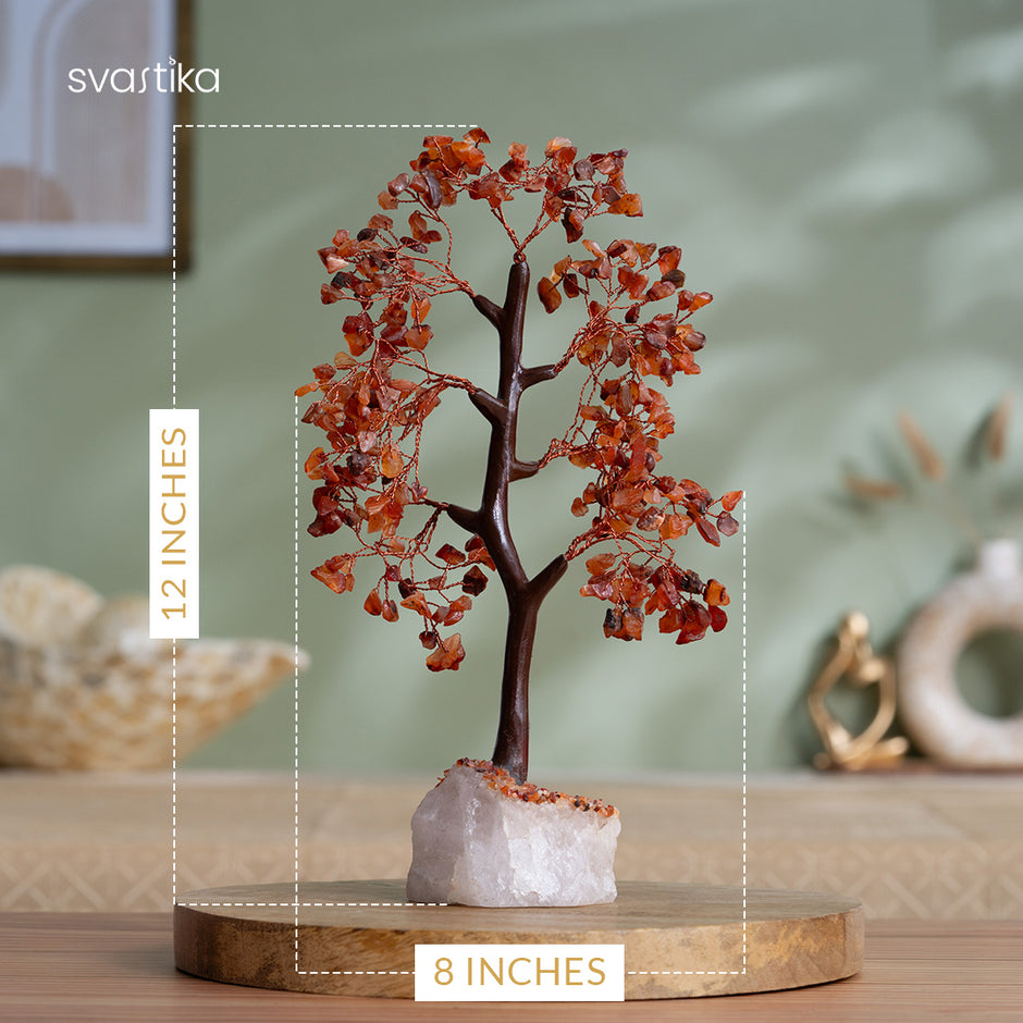 Buy Healing Crystal Tree for Home | Crystal Stone Tree - Svastika