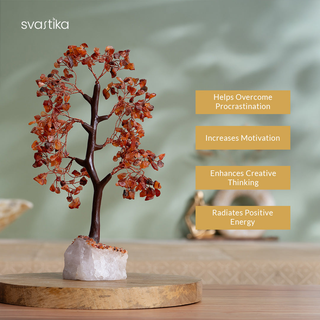 Carnelian Crystal Tree for vastu