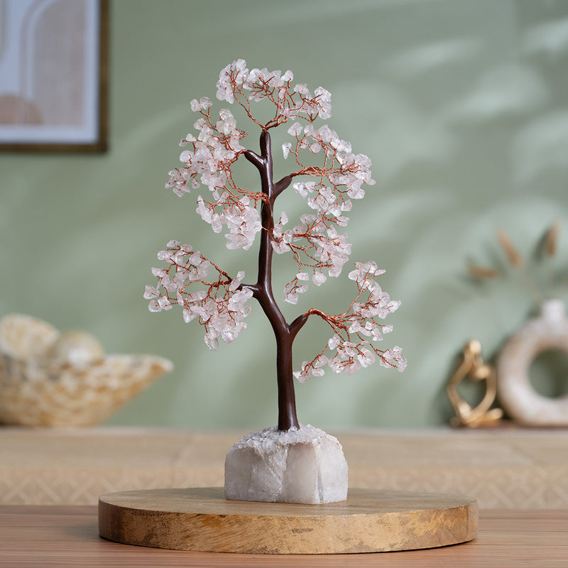 Clear Quartz Crystal Tree - 300 Beads (12 Inch)