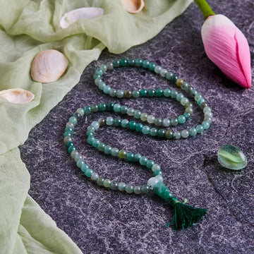 Tranquil Green Jade Beads Mala