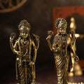 Brass vishnu and lakshmi idol for mandir 