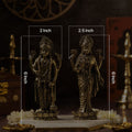Lord vishnu murti with lakshmi idol