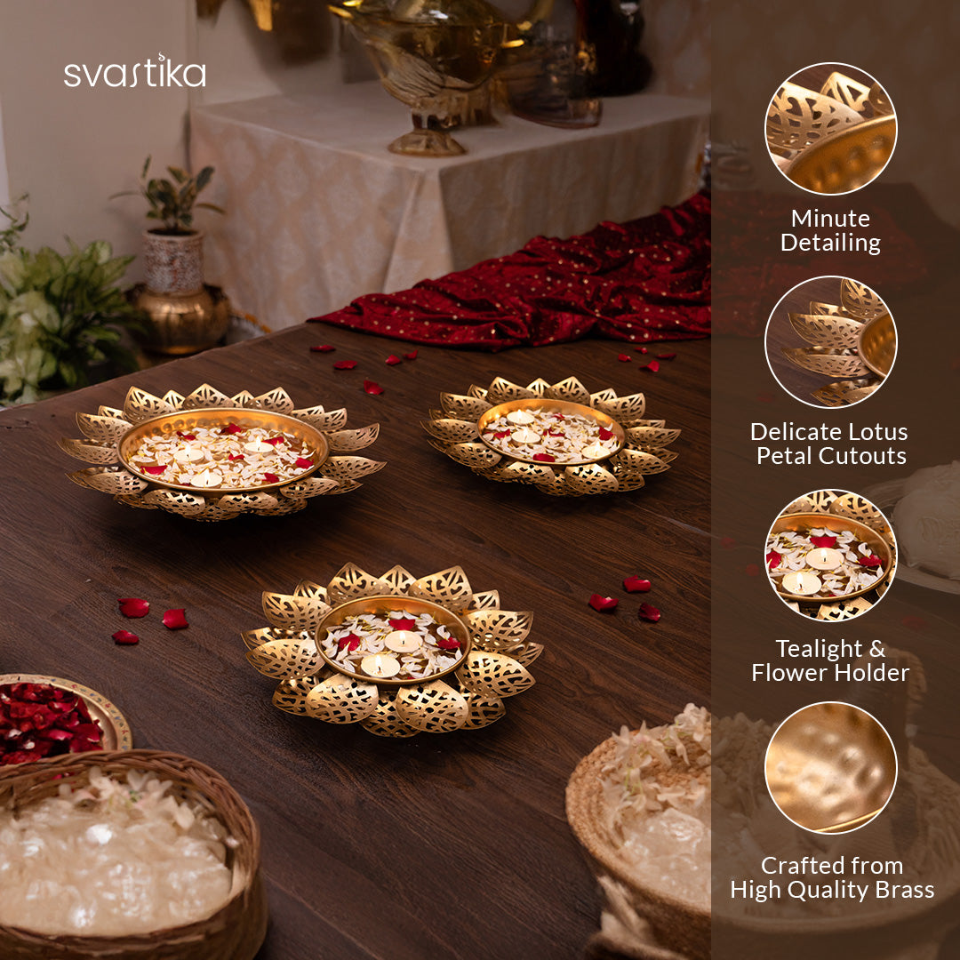 decorative lotus petal urli