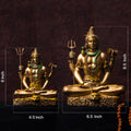 Svastika Lord Shiva Dhyana Mudra Idol Dimension