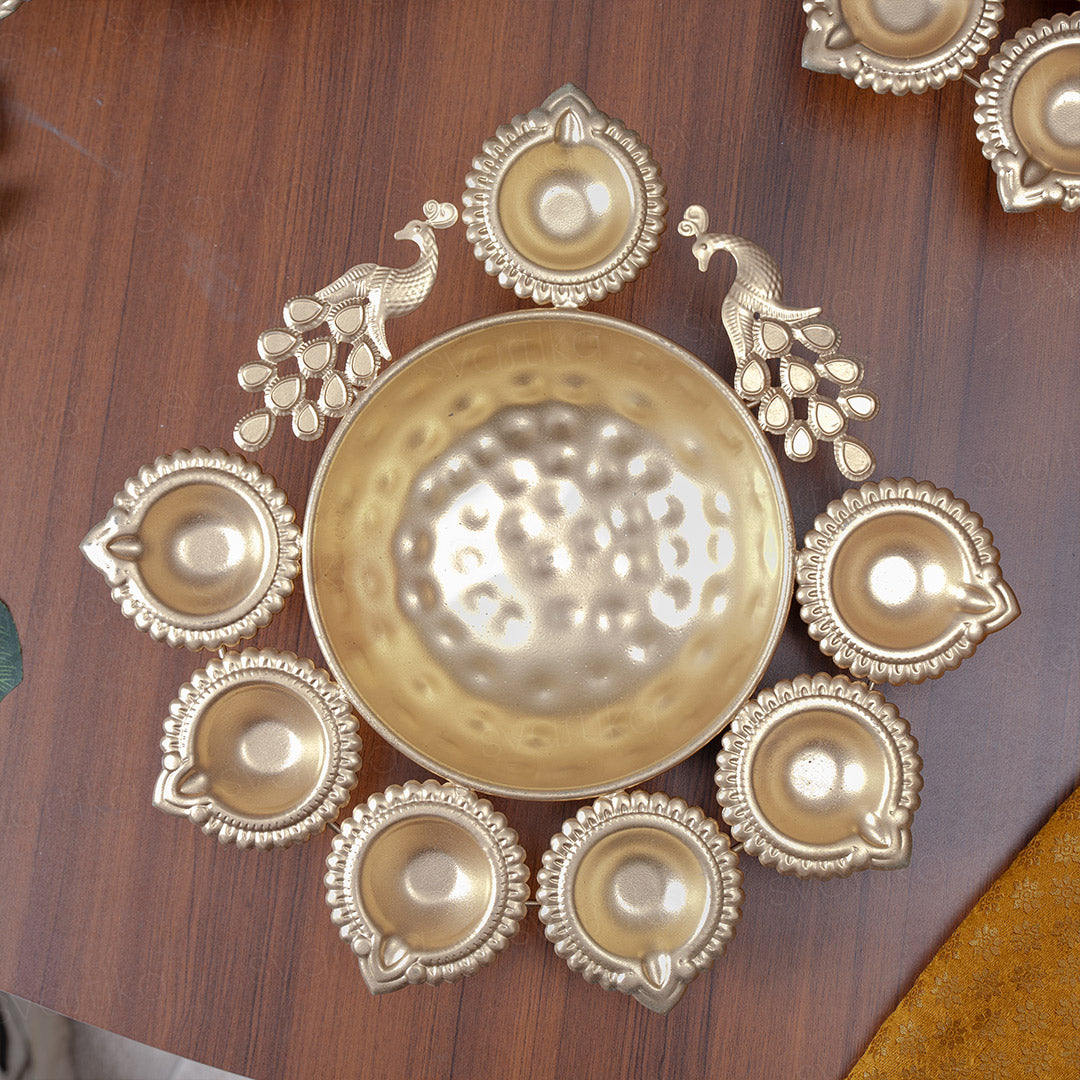 Brass urli diya for home decor