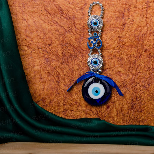 Divine OM Dual Beaded Evil Eye Wall Hanging