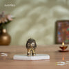 Brass Vastu Trunk Up Brass Elephant Statue Pair 