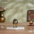 Brass Vastu Trunk Up Brass Elephant Statue Pair 