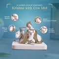 krishna statue with cow​