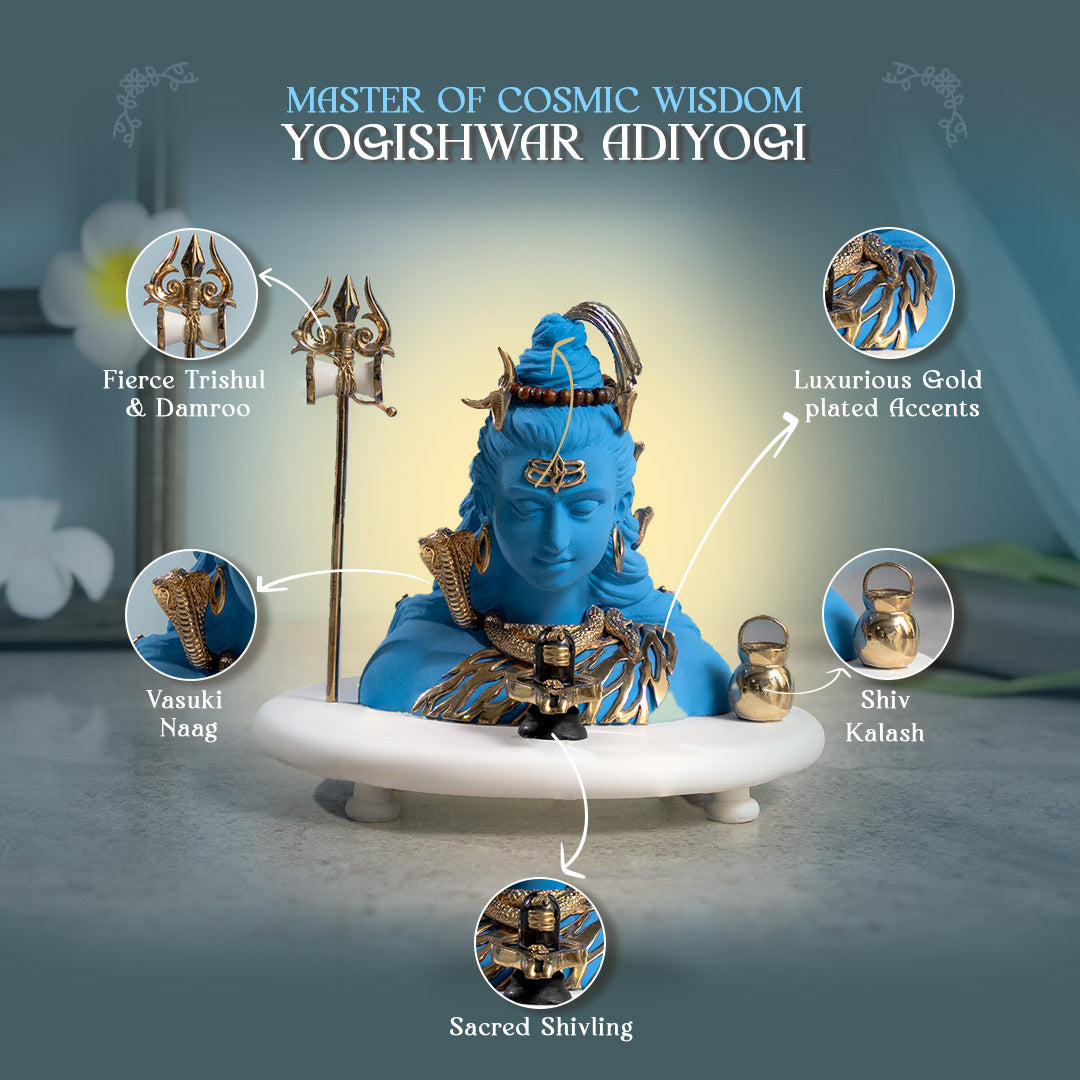 lord shiva blue statue