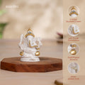Four-Armed Vighnaharta Ganesha Idol for Car Dashboard 