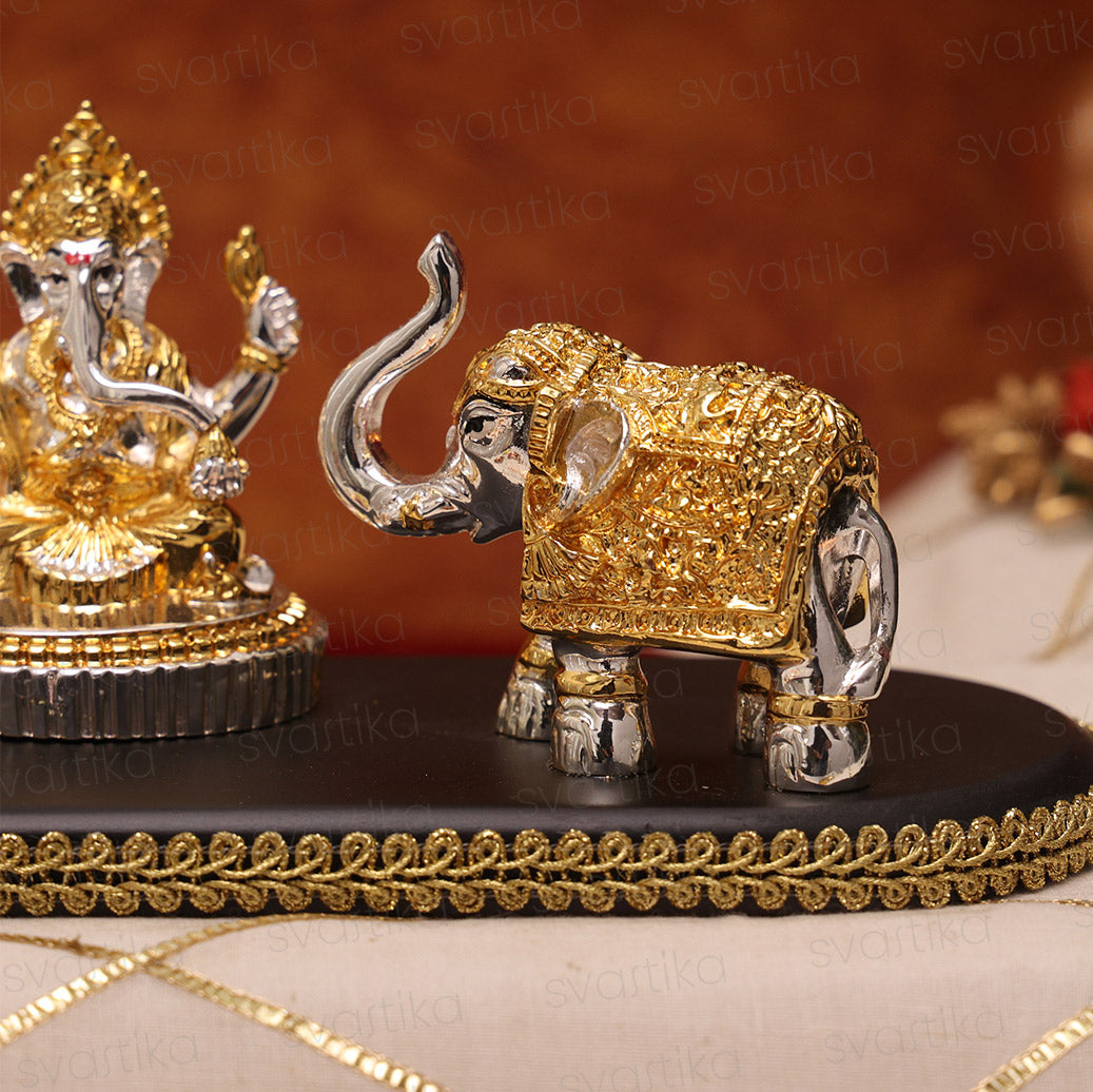 Elephants with lakshmi ganesh 