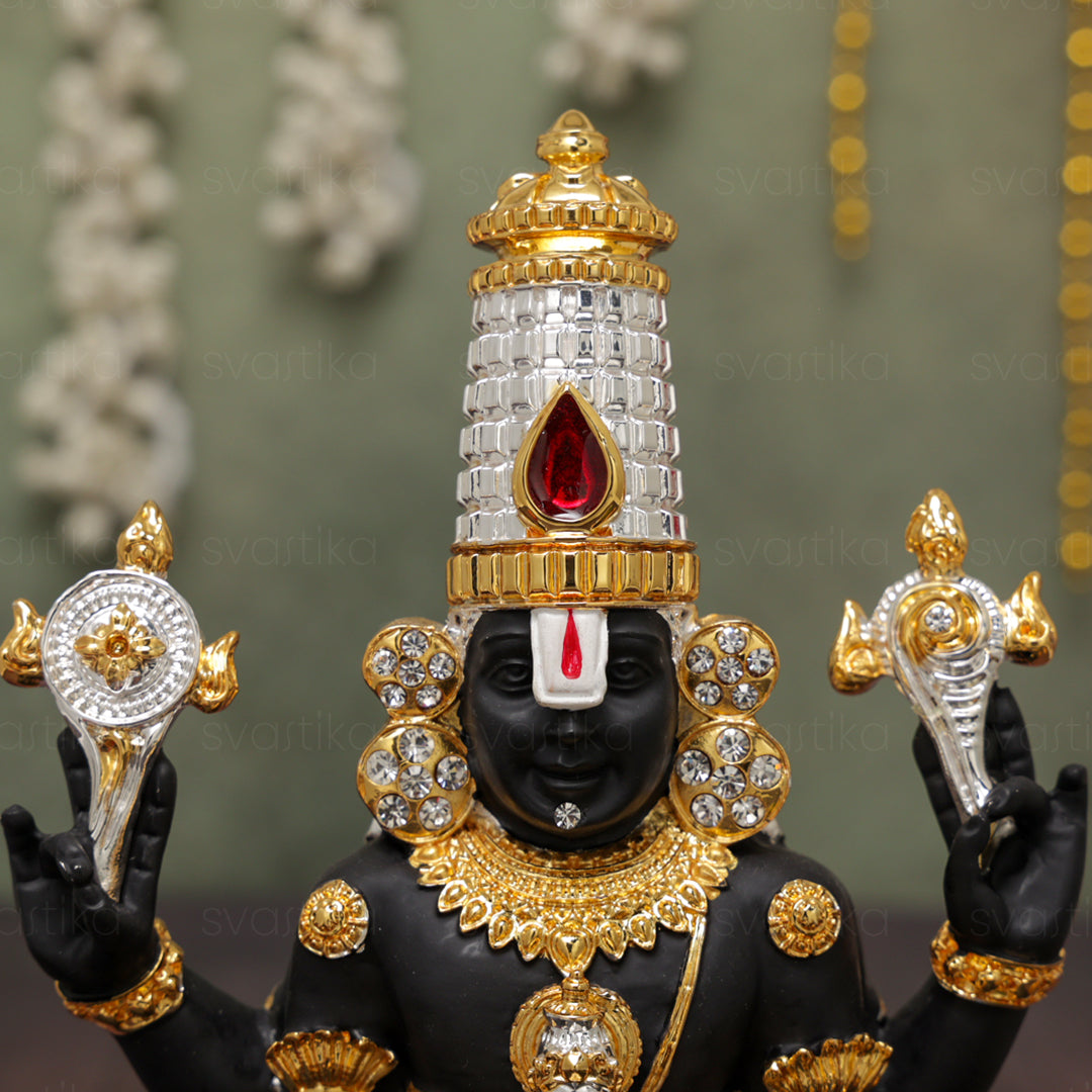 Gajalakshmi with lord tirupati balaji murti 