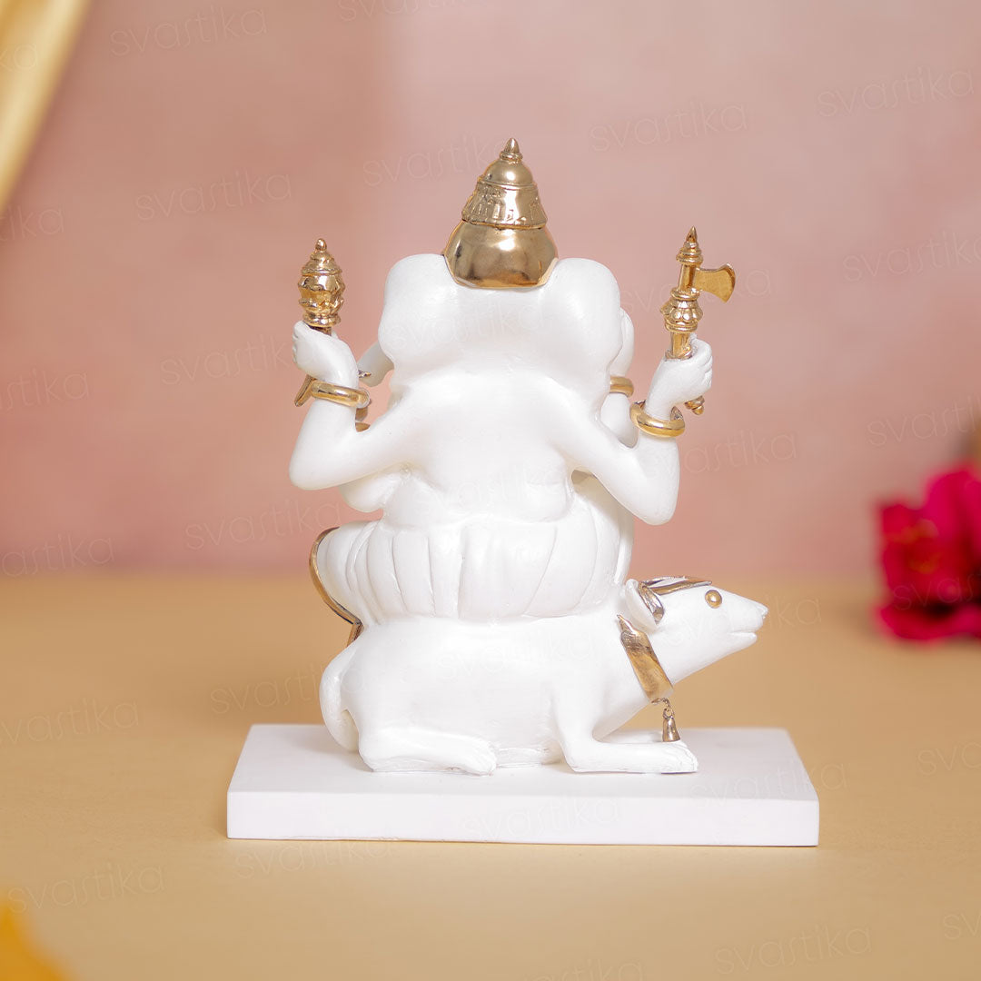 white marble ganesh statue​