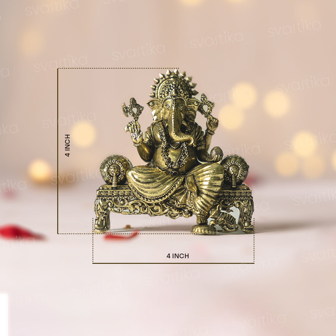 ganesh lakshmi idol with elephant