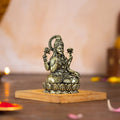 brass Lakshmi Sitting on Lotus