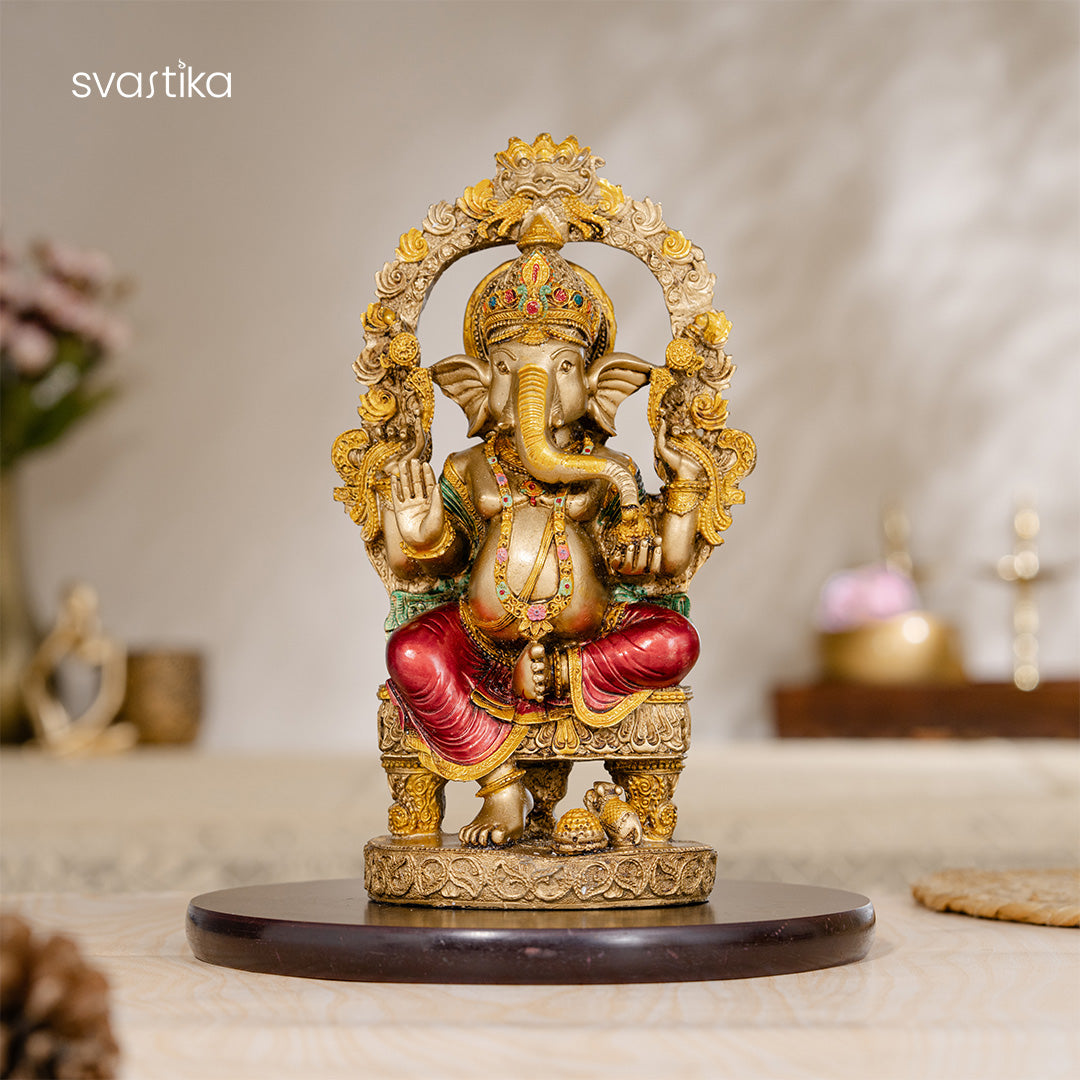 Rustic Ganesha Antique Murti 