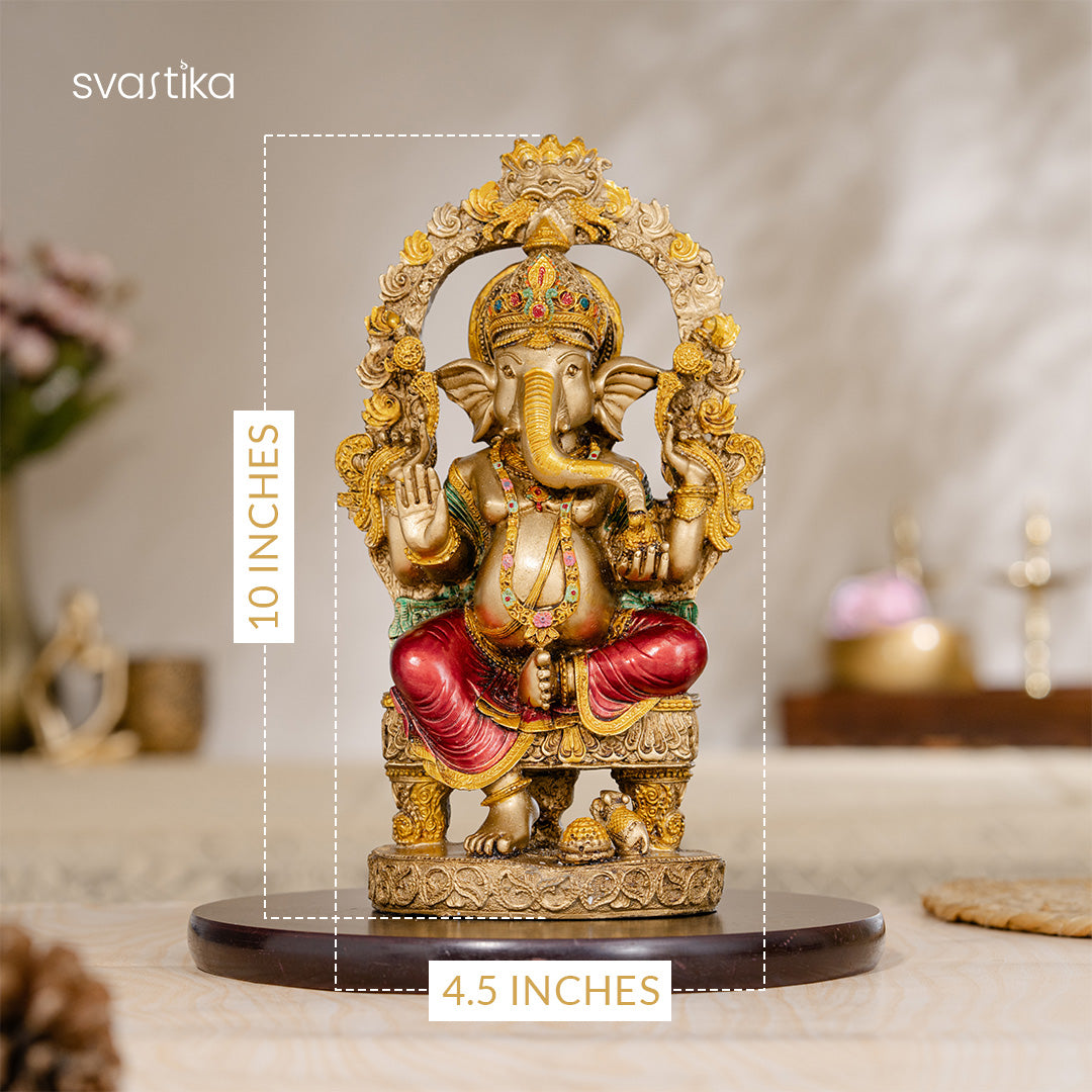 Rustic Ganesha Antique Murti 