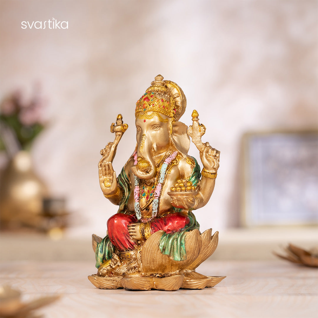 Ganesha Vighnaharta Antique Idol 