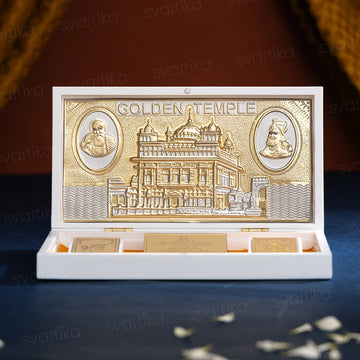 Svastika Golden Temple Pocket Temple - Gold Plated