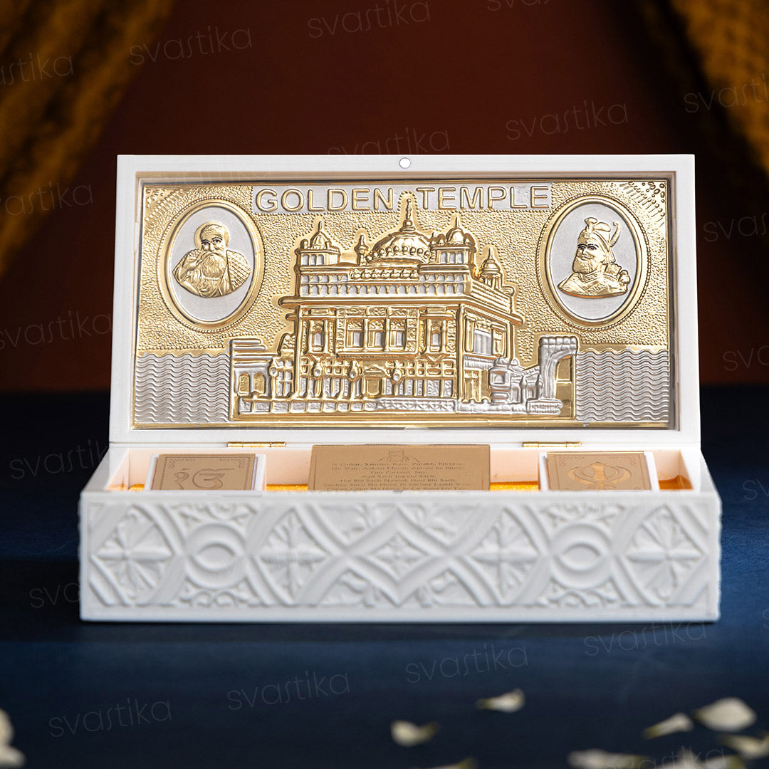 Svastika Golden Temple Pocket Temple - Gold Plated