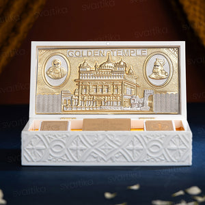 Svastika Golden Temple Pocket Temple - Gold Plated (Big)