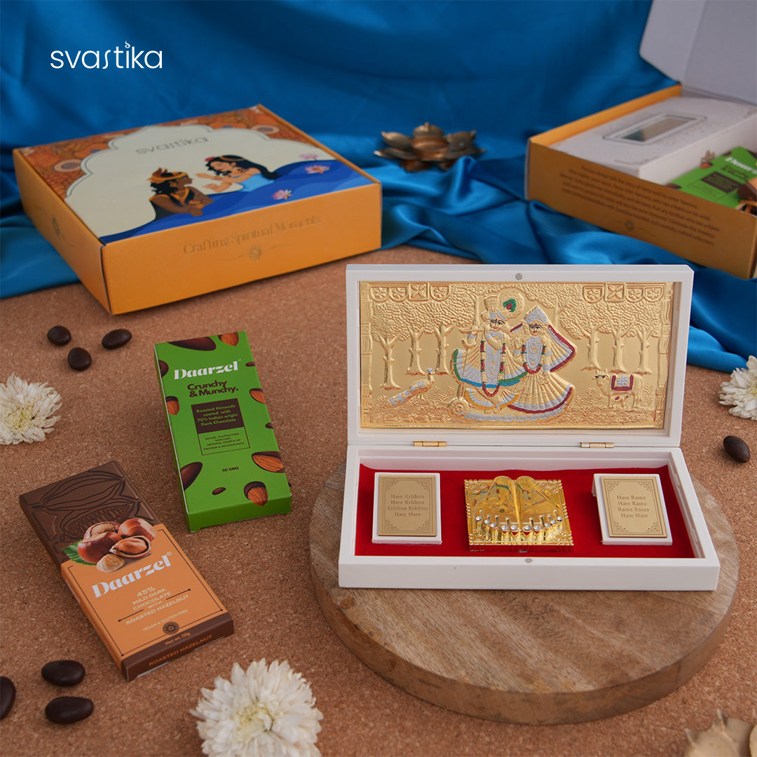 Radha Krishna Pocket Temple Gift Hamper