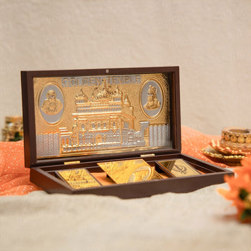 Svastika Golden Temple Pocket Temple | 24 Karat Gold Coated