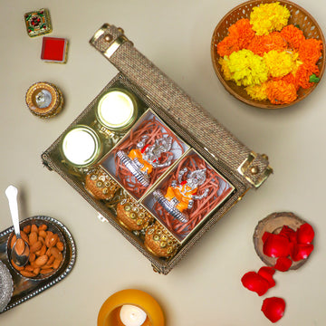Diwali Ganesh Lakshmi Gift Hamper Set