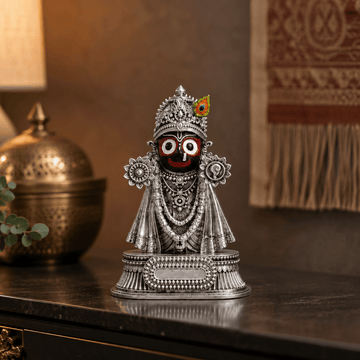 Svastika  Rajadhiraj Lord Jagannath Idol (999 Silver Plated)