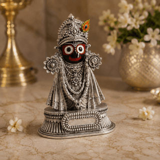 Svastika  Rajadhiraj Lord Jagannath Idol (999 Silver Plated)