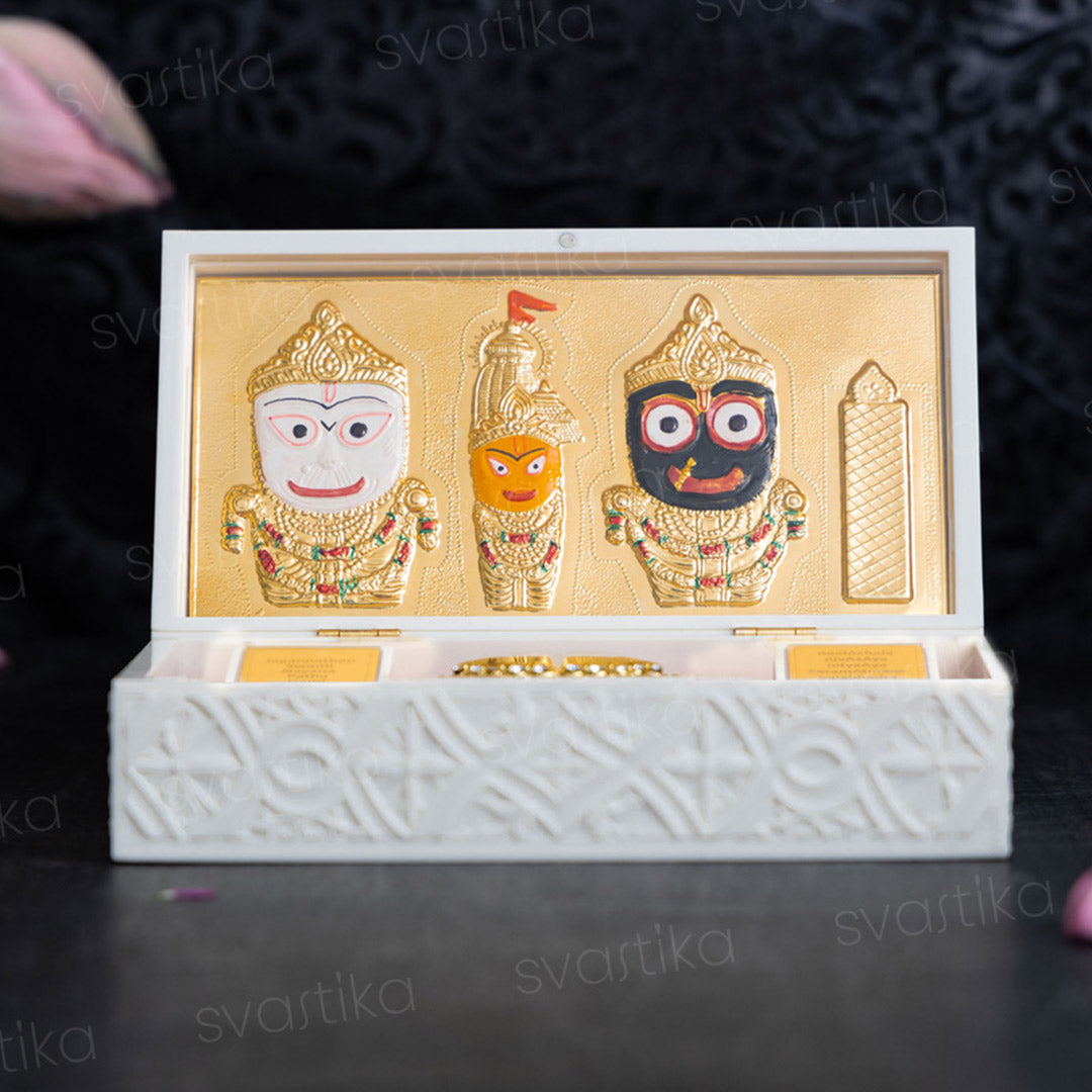 Svastika Jagannath Pocket Temple - Gold Coated