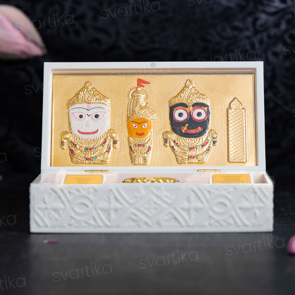 Svastika Jagannath Pocket Temple - Gold Coated (Big)