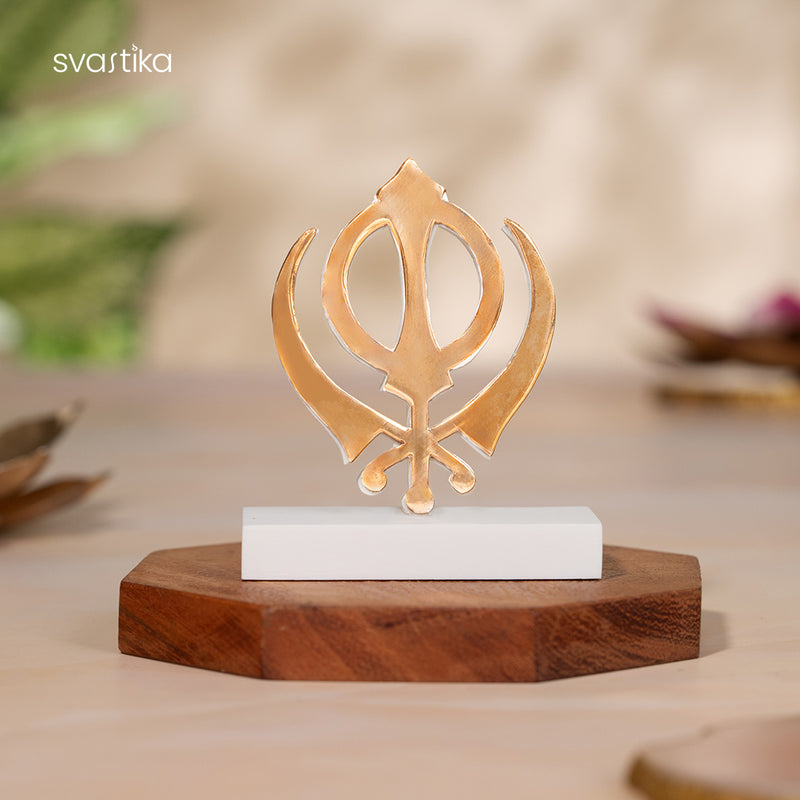KHANDA for Car Dashboard - Gold Plated