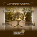 brass tree diya