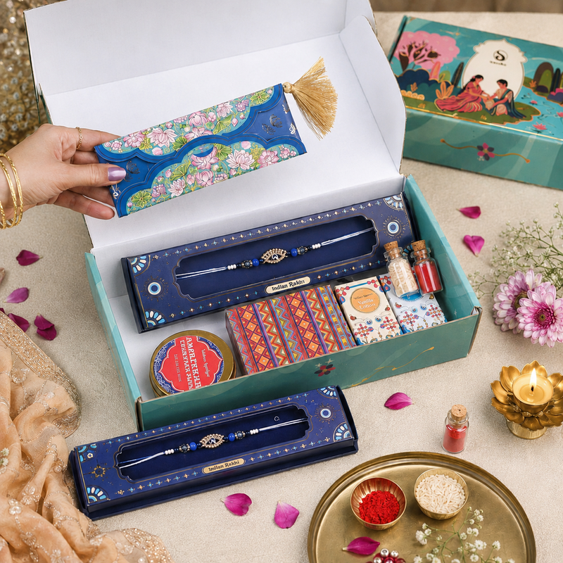 Katha - Rakhi Gift Hamper for Brother | Set of 9 Meaningful Gifts
