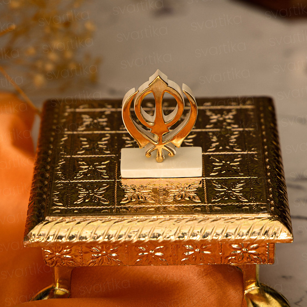 24 Karat Gold Plated KHANDA for Car Dashboard