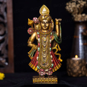 Lord Shreenath Ji Murti Antique Idol (10 Inch)