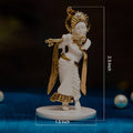 Lord Krishna Idol with Flute For Car Dashboard dimension