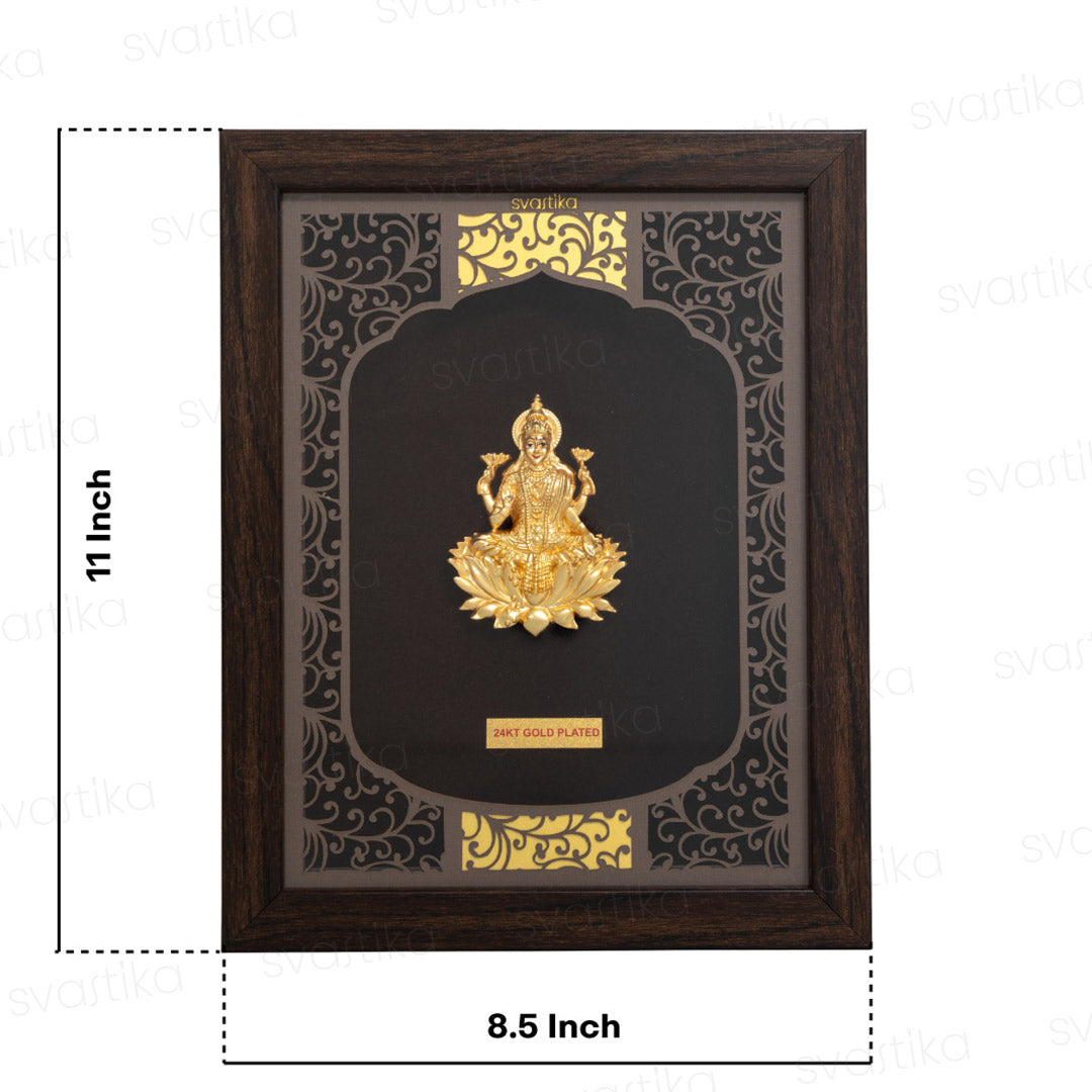 Mata-Lakshmi-3D-Wall-Hanging-24K-Gold-Plated-for-Decor-Diwali-Gifting