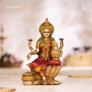 Goddess Lakshmi Antique Idol (7 Inch)