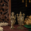 Lord balaji with maa lakshmi brass statue for home mandir 