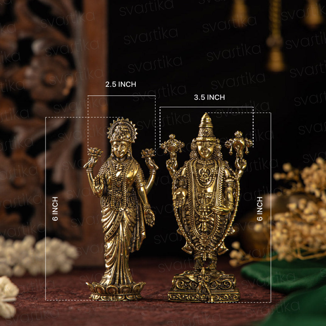 8 Armed Goddess Durga with Lion Brass Statue