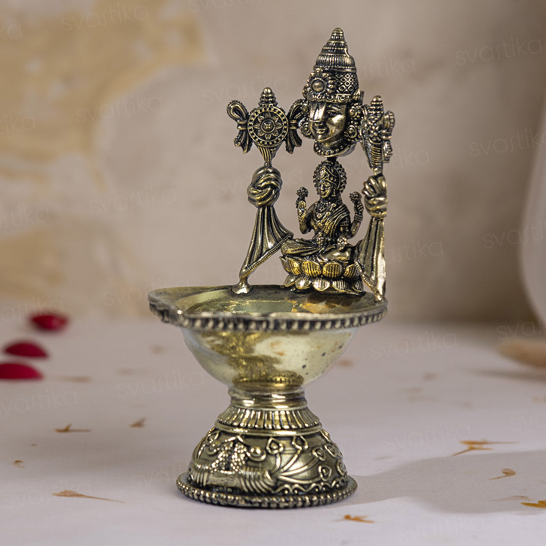 brass balaji lakshmi diya