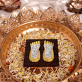 Maa Lakshmi's Charan Paduka on Elegant Base 