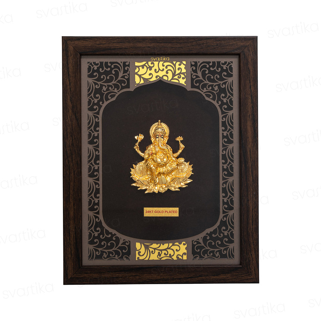 Lord-Ganesha-3D-Wall-Hanging-24K-Gold-Plated-Finish-Decor-for-Home-Premium-Gifting