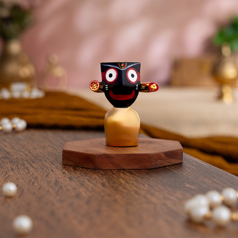 Lord Jagannath Murti - Gold Plated (2.75 Inch)