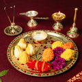 meenakari pooja thali for home