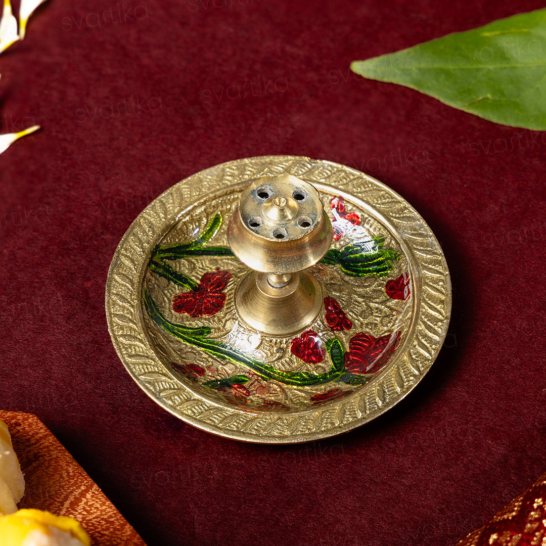 meenakari pooja thali for home